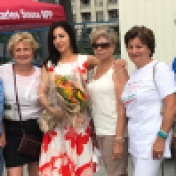 Con alcuni rappresentanti della comunità italiana di London (Ontario) nel corso dei festeggiamenti (Mississauga Celebration Square)